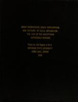 Union orientations, union participation, and patterns of social integration : the case of the Argentinian automobile workers