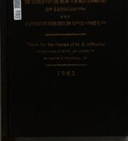 The search for the weak (1.14 Mev) Gamma ray of cadmium¹¹⁵ and a literature research on Tc⁹⁶, Te¹¹⁹, and Te¹²¹