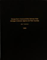 Change-norm incompatibility between male Michigan extension agents and their counties