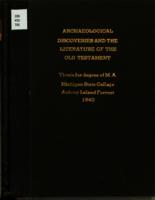Archaeological discoveries as a guide to understanding the literature of the Old Testament