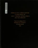 Incidence of peptic ulcers in adaptation to forced exercise and anxiety-producing electrical stress in adult male albino rats