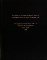 Assessment of migraine headache : a protocol for advanced practice nurses in primary care