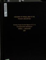 Assessment of spousal grief in the primary care setting