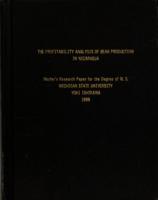 The profitability analysis of bean production in Nicaragua