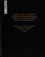 A clinical protocol for the screening, diagnosis, and management of gestational diabetes mellitus by the advanced practice nurse in the primary care setting