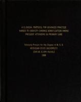 A clinical protocol for advanced practice nurses to identify chronic somatization among frequent attenders in primary care