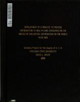 Development of a website to provide information to health-care consumers on the basics of evaluating information on the world wide web