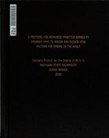 A protocol for advanced practice nurses in primary care to assess and reduce risk factors for stroke in the adult