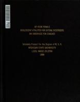 At-risk female adolescent athletes for eating disorders : an inservice for coaches