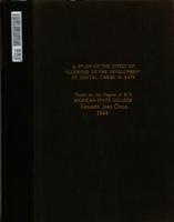 A study of the effect of fluorides on the development of dental caries in rats