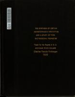 The synthesis of certain aminotetrazole derivatives and a study of their bacteriocidal properties