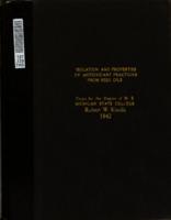 Isolation and properties of antioxidant fractions from seed oils