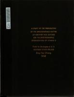 A study of the preparation of the unsaponifiable matter of fortified milk suitable for the spectrographic determination of vitamin D