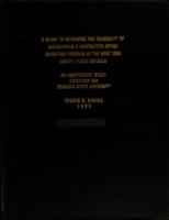 A study to determine the feasibility of establishing a cooperative office education program in the West Iron County Public Schools