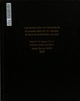 A statistical study of the birth-rate of children born out of wedlock in the state of Tennessee, 1944-1954