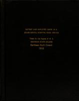 Patient and employee labor in a state mental hospital food service