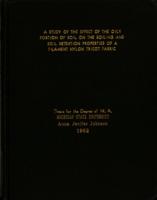 A study of the effect of the oily portion of soil on the soiling and soil retention properties of a filament nylon tricot fabric