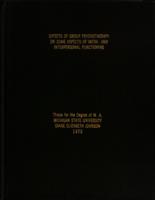 Effects of group psychotherapy on some aspects of intra- and interpersonal functioning