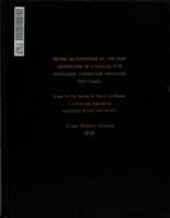 Testing an hypothesis on the load distribution of a parallel-type structural connection employing spot welds