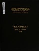 Systematic desensitization vs. study methods in the treatment of students who seek help for academic difficulties