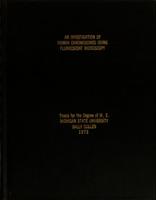 An investigation of human chromosomes using flourescent microscopy