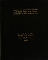 Relationships of potassium fixation and release to the clay mineral composition of some Michigan soils