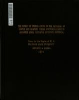 The effect of overlearning on the reversal of simple and complex visual discriminations in Japanese quail (coturnix coturnix Japonica)