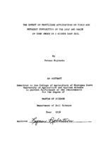 The effect of fertilizer applications on yield and nutrient composition of the leaf and grain of corn grown on a Wisner loam soil