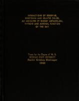 Interactions of reserpine, serotonin and related drugs, as indicated by energy metabolism, thyroid and adrenal function of the rat