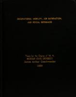 Occupational mobility, job satisfaction, and social references