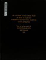 The relationship between manifest anxiety and the degree of sexual drive representation elicited by visual imagery and thematic apperception