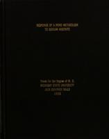 Response of a pond metabolism to sodium arsenite