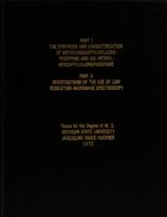 Part I: The synthesis and characterization of methylmercaptyldiflourophosphine and bis-methylmercaptylflourophosphine. Part II: Investigations of the use of low resolution microwave spectroscopy