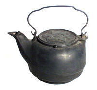 Cast iron teakettle
