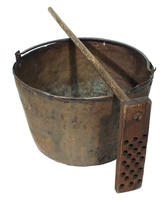 Copper kettle and stick