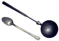 Long-handled dippers or ladles