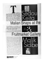 Sedou Keita &Malik Sidibe : Malian snaps at the Fruitmarket Gallery