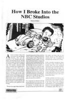 How I broke into the NBC studios