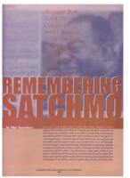 Remembering Satchmo