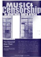 Music and censorship in Apartheid South Africa : roundtable, the censored meeet their censor