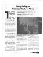 Deregulating the broadcast media in Africa
