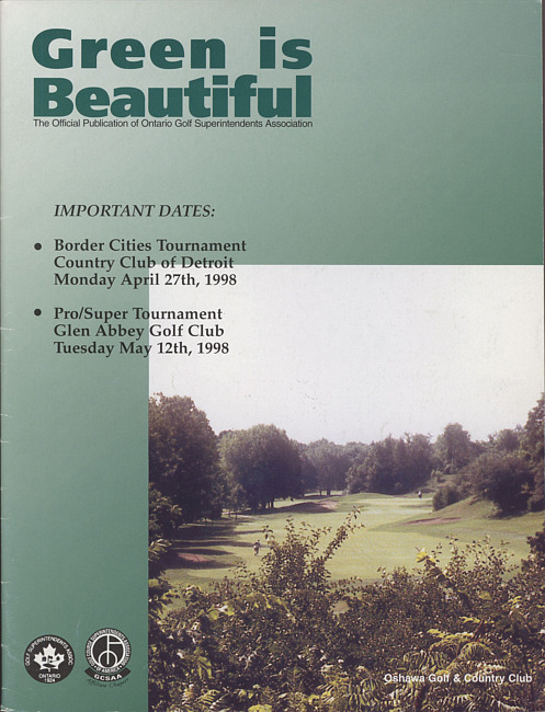 Green is beautiful. (1998 April)