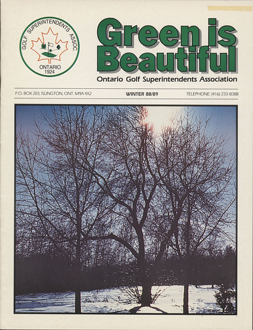 Green is beautiful. (1988/1989 Winter)