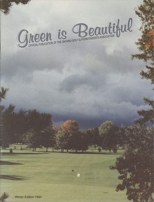 Green is beautiful. (1994 Winter)