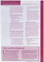 Arts and development