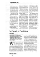 In pursuit of publishing