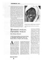 Women's voices, dynamic voices