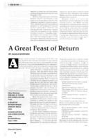 A great feast of return