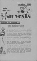 Lawn Institute Harvests. Vol. 32 no. 3 (1985 October)