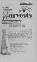 Lawn Institute harvests. Vol. 33 no. 3 (1986 October)